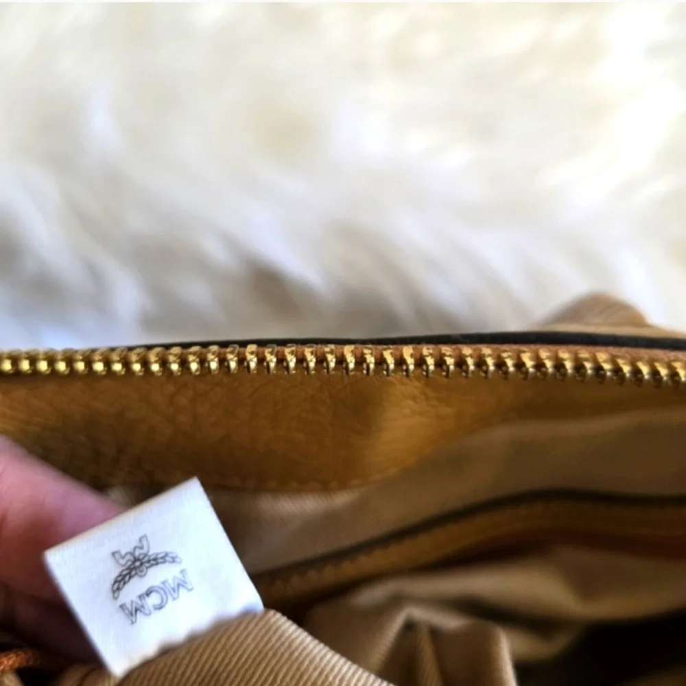 Authentic MCM Cognac Visetos Tote - Picture 7 of 9